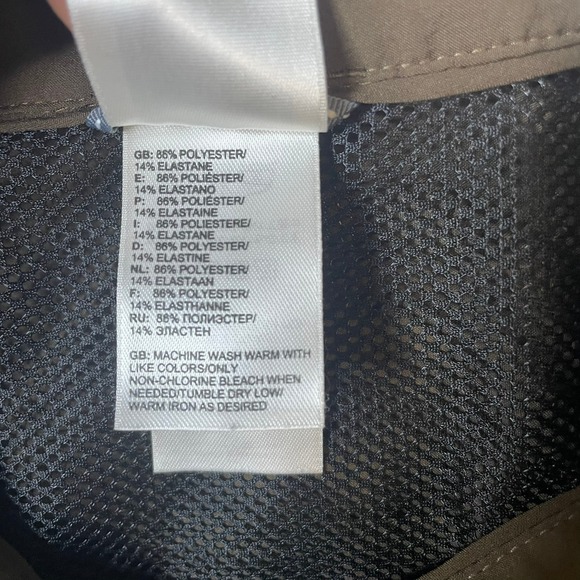 The‎ North Face Womens L/G Short Sleeve Hiking Shirt Olive Green Lightweight Top - Picture 4 of 6